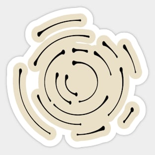 Circle art Sticker